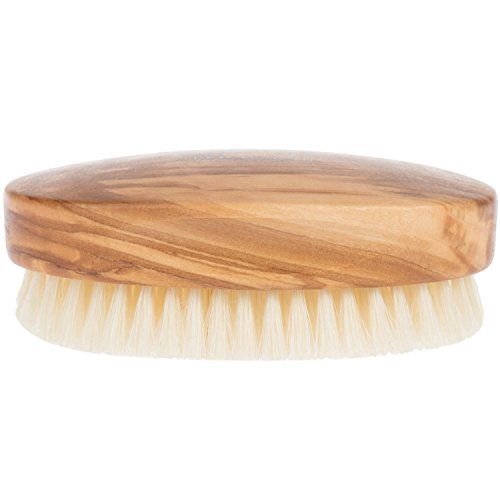 Fendrihan Men's Olivewood Military Hairbrush With Extra Soft Light Bristles - Made In Germany #TOP4