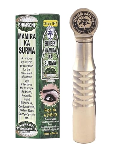 Mamira Surma Royal Surmedani 3 g soin des yeux et boîte laiton hermétique