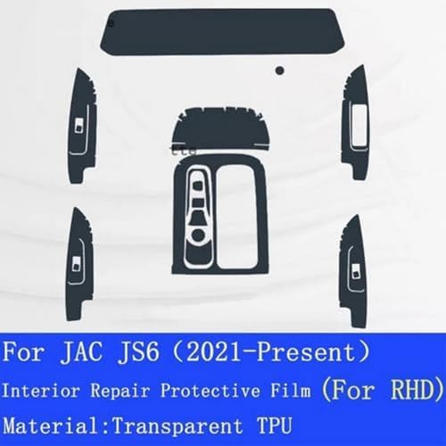 Película protectora de TPU JAC JS6 de alta fidelidad visual y brillo 2