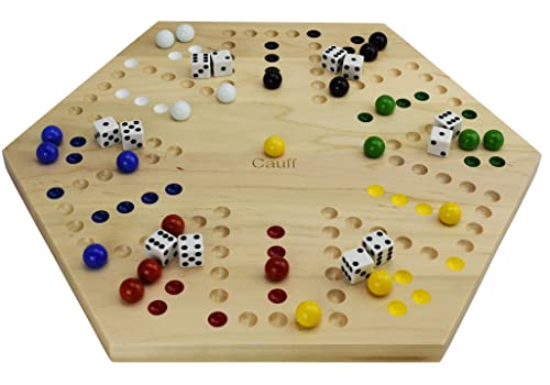 Solid Maple Double Sided Marbles Board Game Hand Painted 20 Inch By Cauff #TOP3