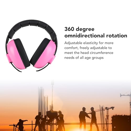 Luqeeg Hearing Protection Ear Muffs for Noise Reduction Sound Blocking Earmuffs Portable Ear Muffs for Industrial Effective Ear Protection for Shooting Mowing - Image 2