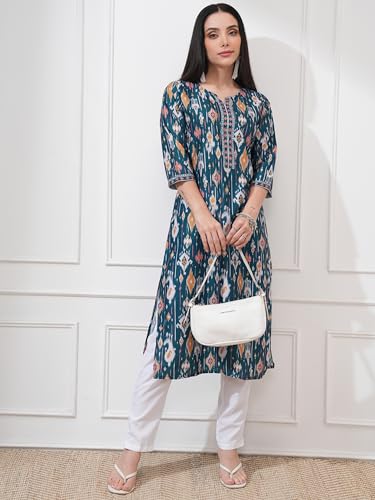 Image of Vishudh Women's Kurta | Regular Fit | Trendy Ethnic Top for Everyday Comfort