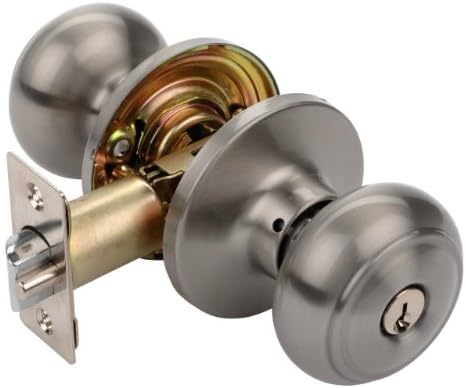 Dynasty Hardware SIE-00-US15 Sierra Keyed Entry Door Knob, Satin Nickel