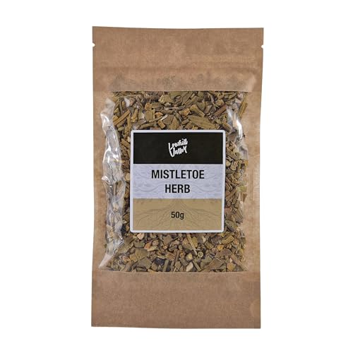 Lowhill Valley Mistletoe Herb - Herbal Tea - Cut and Dried Viscum Album - Blood Pressure Performance & Relaxation Support - Handpicked - 100% Natural - 50g