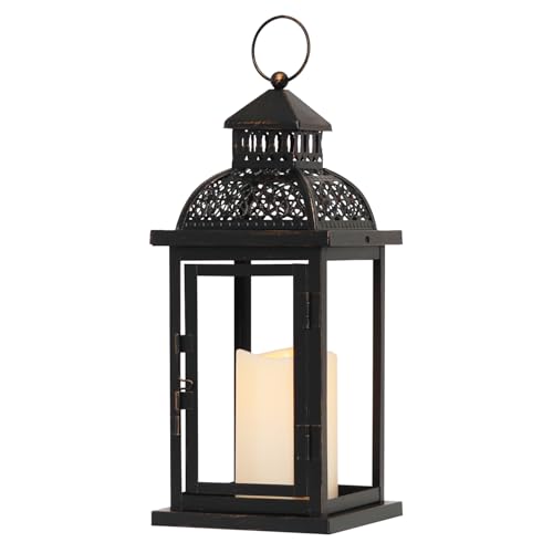 NEEDOMO Lanterns Decorative Indoor & Outdoor, 15'' Lantern with LED