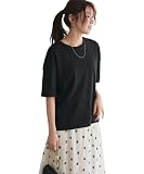 [ピエロ] ベーシック Tシャツ 綿100% 半袖 レディース S Btype/ブラック