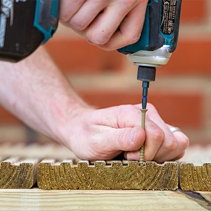 Carpenters Mate Pro 800Pcs, Rust Resistant Decking Screws, 4.9 x 63mm, Self-Countersung, No Pre-Drilling Required, decking fences outdoor furniture 3 Carpenters Mate Pro 800Pcs, Rust Resistant Decking Screws, 4.9 x 63mm, Self-Countersung, No Pre-Drilling Required, decking fences outdoor furniture - Image 3