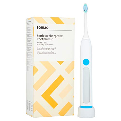 Marca Amazon -Solimo Cepillo de dientes recargable Sonic