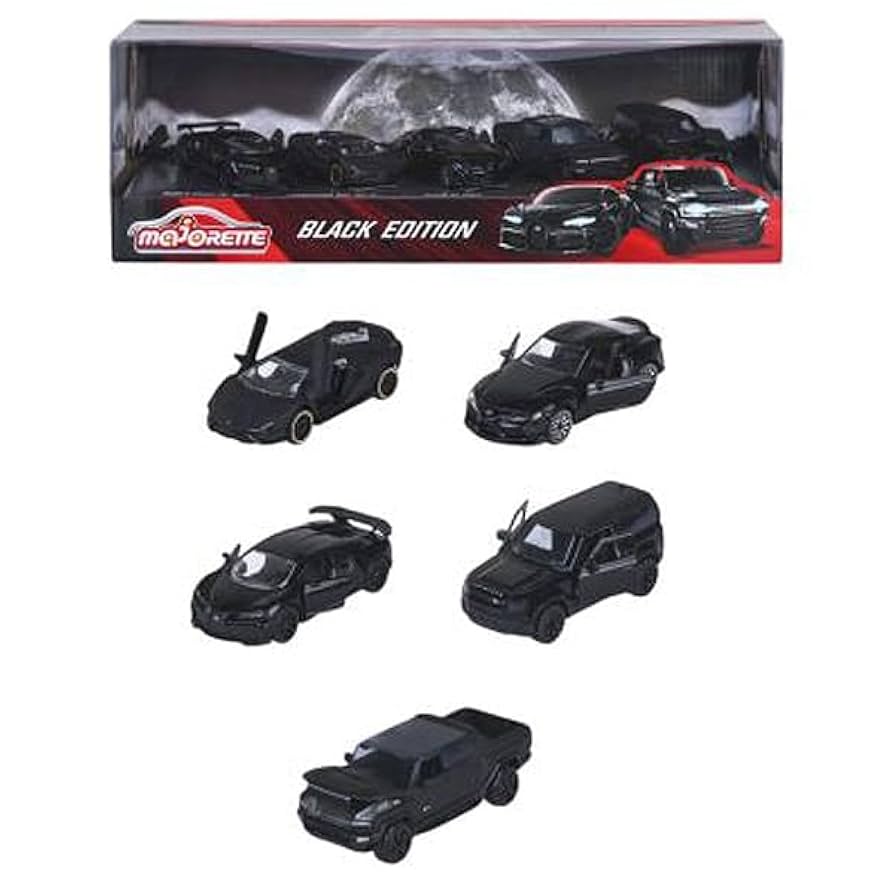 マジョレット　フィクションカー　5台セット Amazon | マジョレット 1/64 ブラックエディション ミニカー