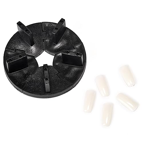 Rolabling Removable Nail Practice Stand False Nail Art Tips Display Holder