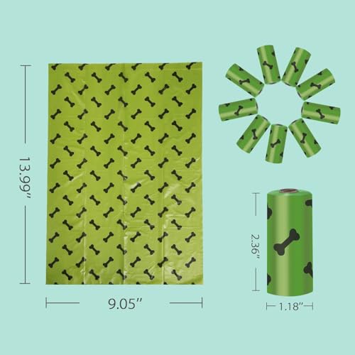 Image of Enorme Dog Poop Bags, 100% Leak-Proof Extra-Thick Pet Waste Bags for Big and Small Dogs, puppy essentials, Biodegradable, Lavender Scented, 144 Counts