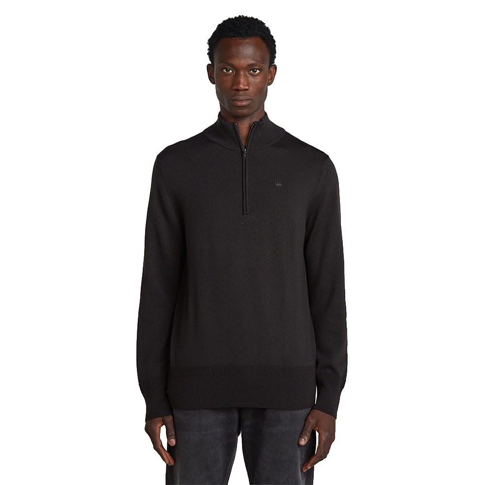 G-Star Herren Premium Core Half Zip Knit Sweater