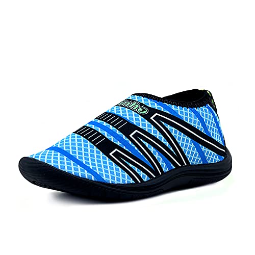 Sapatilha Neoprene Infantil Aquatica Hibrido Versátil AS325 Cor:Azul Piscina;Tamanho:32