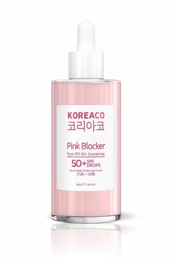 Blocker Pink Yüzde Yüz Saf Spf 50+ Ton Eşitleyici Yüksek Uvb ve Uva Korumalı 50ml Güneş Serumu