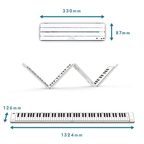Blackstar FP-88 Touches Touch Sensitive Piano numérique portable pliable avec batterie rechargeable Blanc 88 touches - Les Beatles, Paul McCartney, John Lennon, RIngo Starr, George Harrison Blackstar FP-88 Touches Touch Sensitive Piano numérique portable pliable avec batterie rechargeable Blanc 88 touches – Image 5