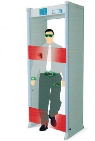 Walk-Thru Metal Detector, Full Warranty, 6 Zone 6M, Security for Schools,Office