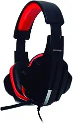 Headset Gamer Multilaser P2 Preto/Vermelho - PH120