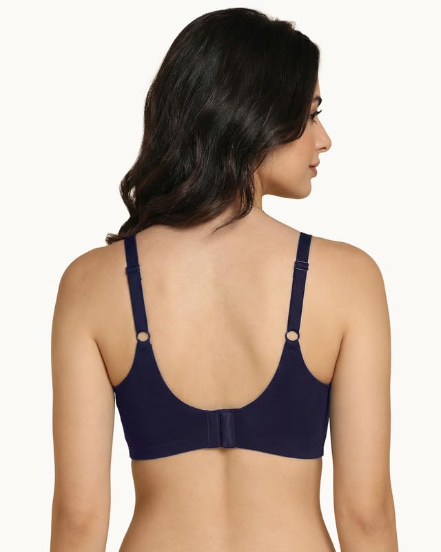 Image of Tweens Cotton Padded Bonded Bra for Women | Full Coverage Wire-Free Bra | Seamless No-Dig Comfort | Breathable Cotton | Elastic-Free Bottom Band & Side Wings | Pack of 1|