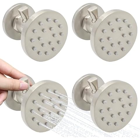 Backnets Brass Shower Body Jets with Adjustable Flow Cover
