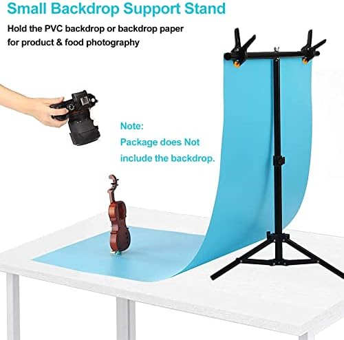 Selens 70x102cm T-Shape Photo Backdrop Stand Poles Background Support Photography with Clamp Clips Portable Adjustable for Backdrop Product Props Photo Studio Shooting