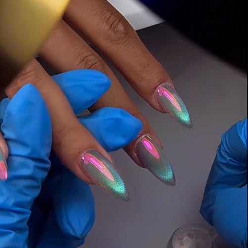 BEAUTNICE Chrome Nail Powder | Glazed Donut Mirror Effect Holographic Pigment | Professional-Grade Nail Art & Resin Craft Powder light-changing 1 x 0.5g