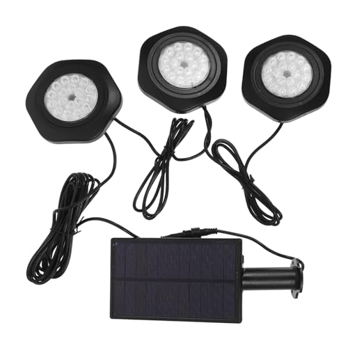 TOGEVAL Lámpara Sumergible Resistente para Jardín Luz Solar LED Rgb con Cable para Estanques y Patios Decoración Ecológica y Energético