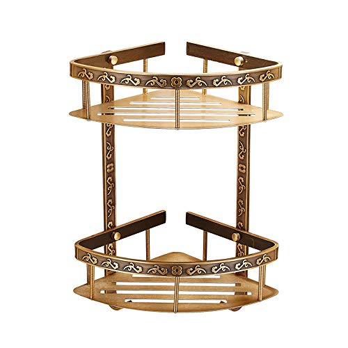 FREEDROM Triángulo Canastilla baño baño baño Europeo Marco de Doble Esquina Retro Antiguo Golpe Gratis