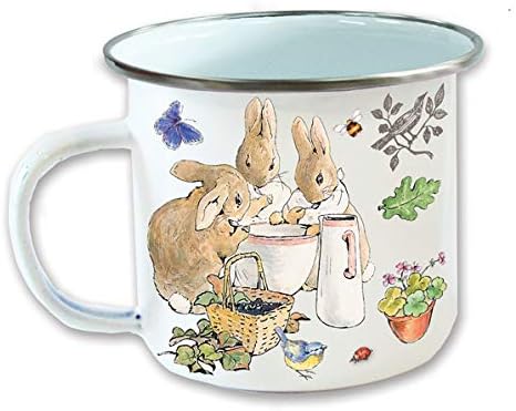 Peter Rabbit Enamel Mug Flopsy Bunnies, White, M (Pack of 1)
