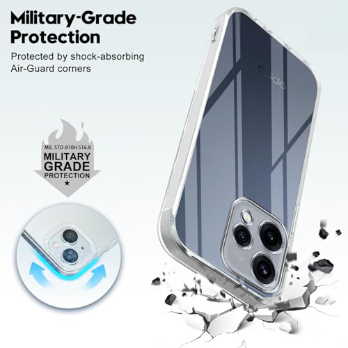 Image of Jkobi Silicone Back Cover Case for Oppo Reno15 5G | Oppo Reno 15 5G (Clear Shockproof Case with Camera Protection | Soft and Flexible | Transparent)