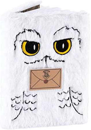 Hedwig A5 Plush Notebook - Hedwig Plush Cover- White Owl - Harry Potter