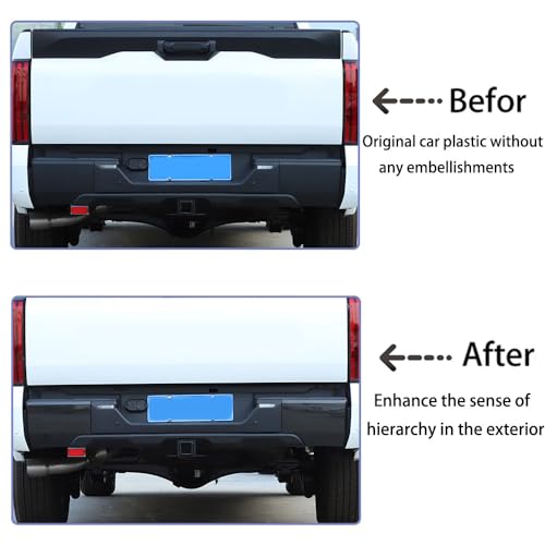 ANUNFRRE Car Accessories Fit for Toyota Tundra 2022 2023 ABS Exterior Rear Bumper Protector Corner Anti-Collision Corners Patch Trim (Carbon Fiber) 2PCS Set by ANUNFRRE - Used condition - Image 2