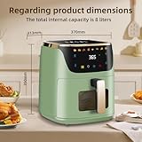 Panana Air Fryer, 8QT Large Capacity Air Fryer, Oilless Healty Cooker Airfryer Oven with 8 Presets, 1500W Air Fryers for Quick Meal, Home Use