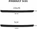 ZGPQFY Car Rear Bumper Protector for Renault Clio III Renault Clio 2000-2023 2024 2025, Rubber Boot Sill Strip Anti-Scratch Rear Guard Auto Exterior Styling Accessories,A-Black-90cm*7cm