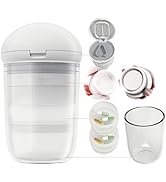 MURRI&MURRDI Pill Organizer,Daily Pill Cutter for Small or Large Pills, Dispenser Holder with Pil...