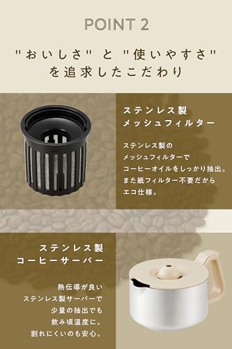 Vitantonio 全自動コーヒーメーカー VCD-200 -I