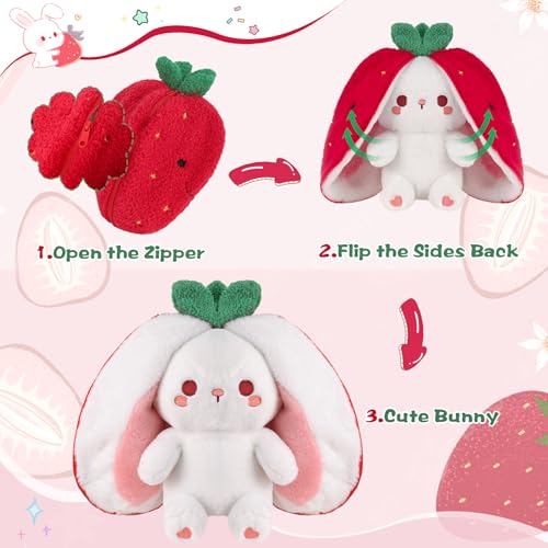 Save with Code: 47% Off MIAODAM Easter Strawberry Bunny Plush Toy - Image 3