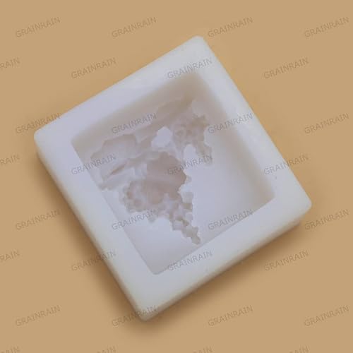 Miniatura 5 de Molde de jabón Molde de vela de silicona Molde de jabón Molde de silicona Molde de resina Molde cuadrado de jabón de uva (14006)