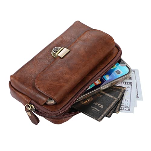 Business Travel Men Waist Wallet Phone Bag Belt Clip Case Men Waist Bag Hanging Holster Bag4