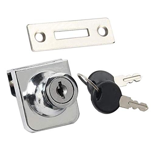 Cerradura de puerta de cristal Cerradura de escaparate Cerradura de ventana de vidrio doble abierta vitrina vitrina cerradura de la puerta de cristal Accesorios de hardware Cover