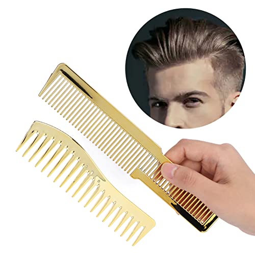 Peine para cortar cabello resistente al calor dorado miniatura 5