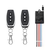 12V Forward Reverse Remote Control Switch,Mini Forward Reverse Switch,DC 5V to 24V Linear Actuator Controller,Linear Actuator 12V Wireless Remote,Up to 164 Ft Range for Motor,Electric Curtains