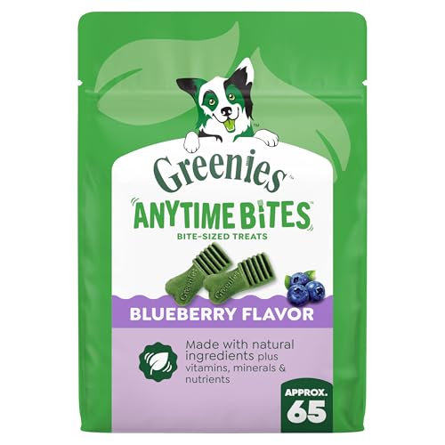 Greenies Anytime Bites Dog Treats Blueberry Flavor Dog Training Treats 10.3 oz. Bag