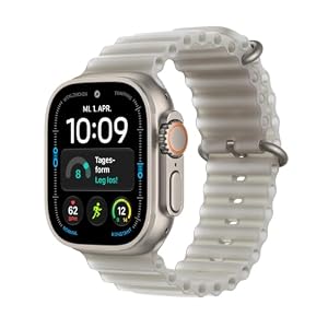 Apple Watch Ultra 4 GPS + Cellular, 49 mm Titangehäuse Natur