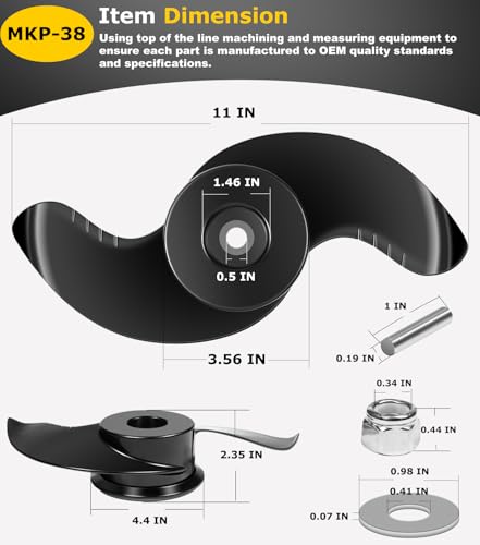 image for Camoo MKP-38 Weedless Wedge 2 Prop For Minn Kota 112 lb Thrust 4-1/2