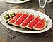 3 16" Plastic Serving Trays 11" x 16" Oval Turkey Platter White Heavy Duty Plastic Large Serving Tray Serving Platters Food Tray Decorative Serving Trays Party Platters Party Trays White Plastic Tray