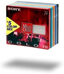 Sony MDW-74EX Color Mix MiniDisc 5er-Pack