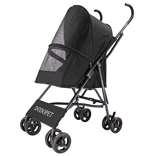 Galapara Perro Gato Animal Cochecito Cochecito Cochecito Cochecito Cochecito Cochecito con 4 Ruedas, Plegable Impermeable para Viaje Paseo