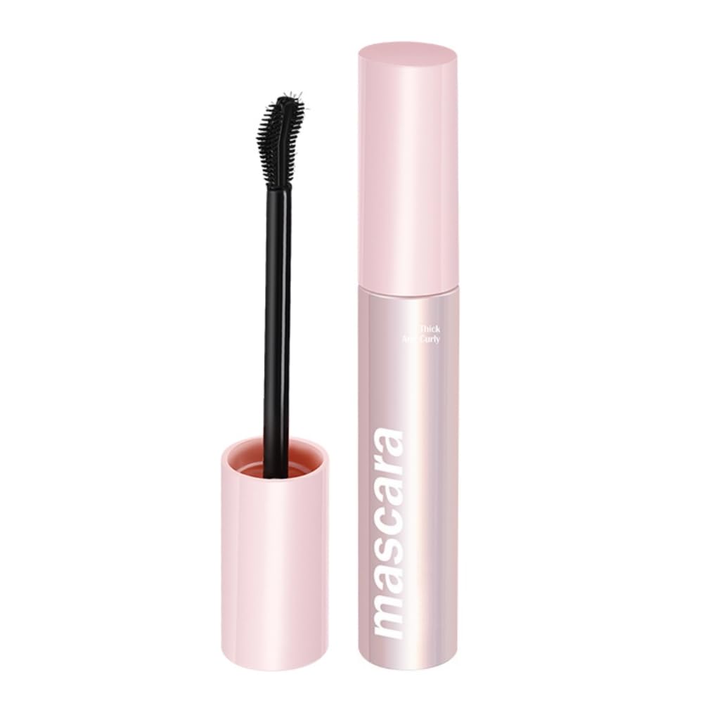 Mascara in Black, Waterproof Mascara with Special Brush for Sparse/Short Eyelashes, No Clumping, Easy to Apply, Natural, Long-Lasting