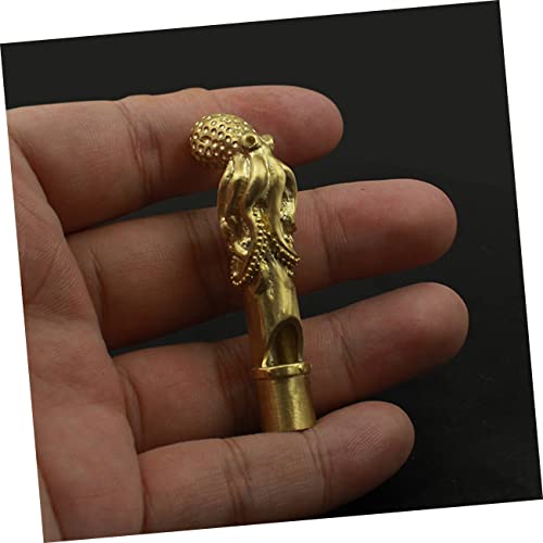 Silbato vintage de cobre con diseño de pulpo para exteriores miniatura 2