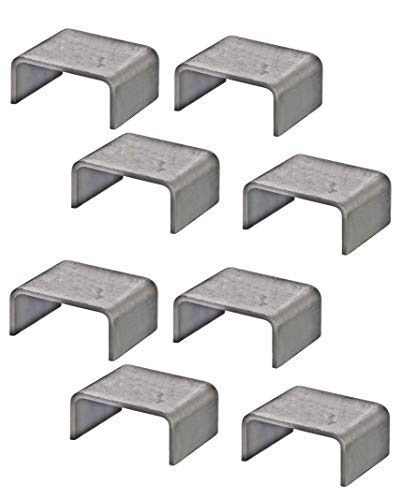 A.A Heavy Duty Weld On 2x4 Steel Stake Pockets for Trailers & Trucks (Pack of 8)